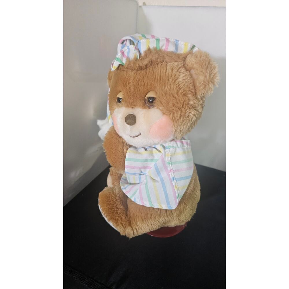 Vintage 1985 Fisher Price Sleepy Time Bear Plush Teddy Bear 12” Tal U1 - Picture 2 of 5